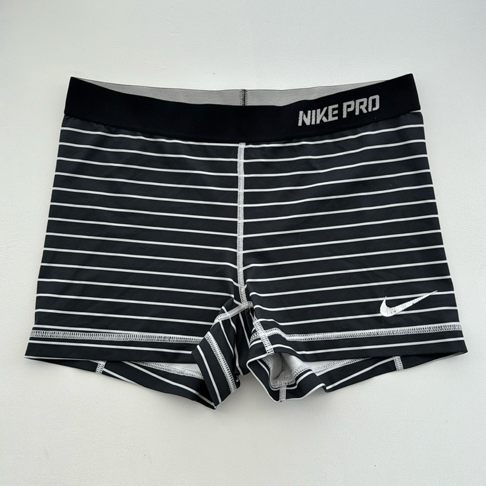 Nike Pro 3” Dri-FIT Shorts Black/White Size M